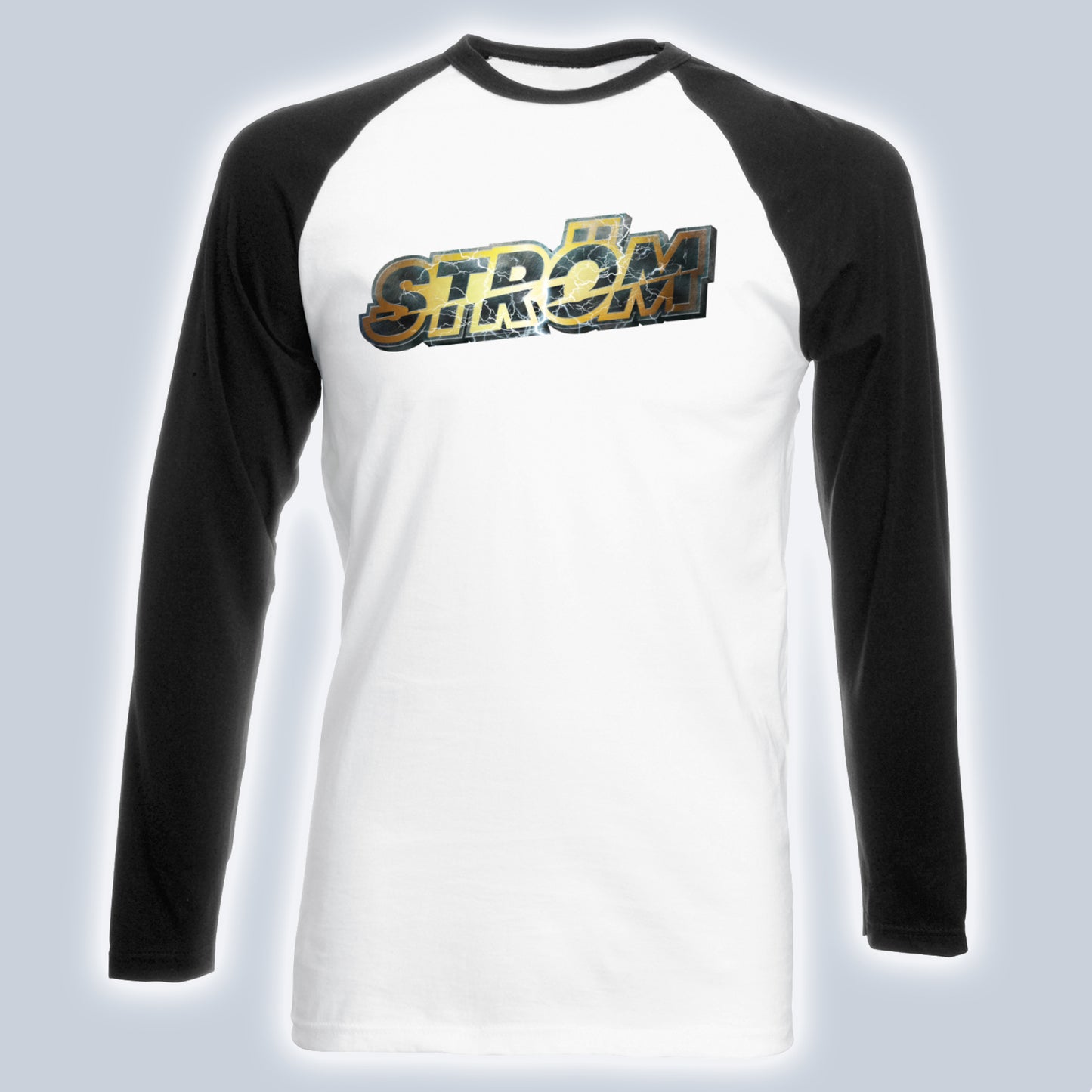 11 - Black & White Raglan w/ logo