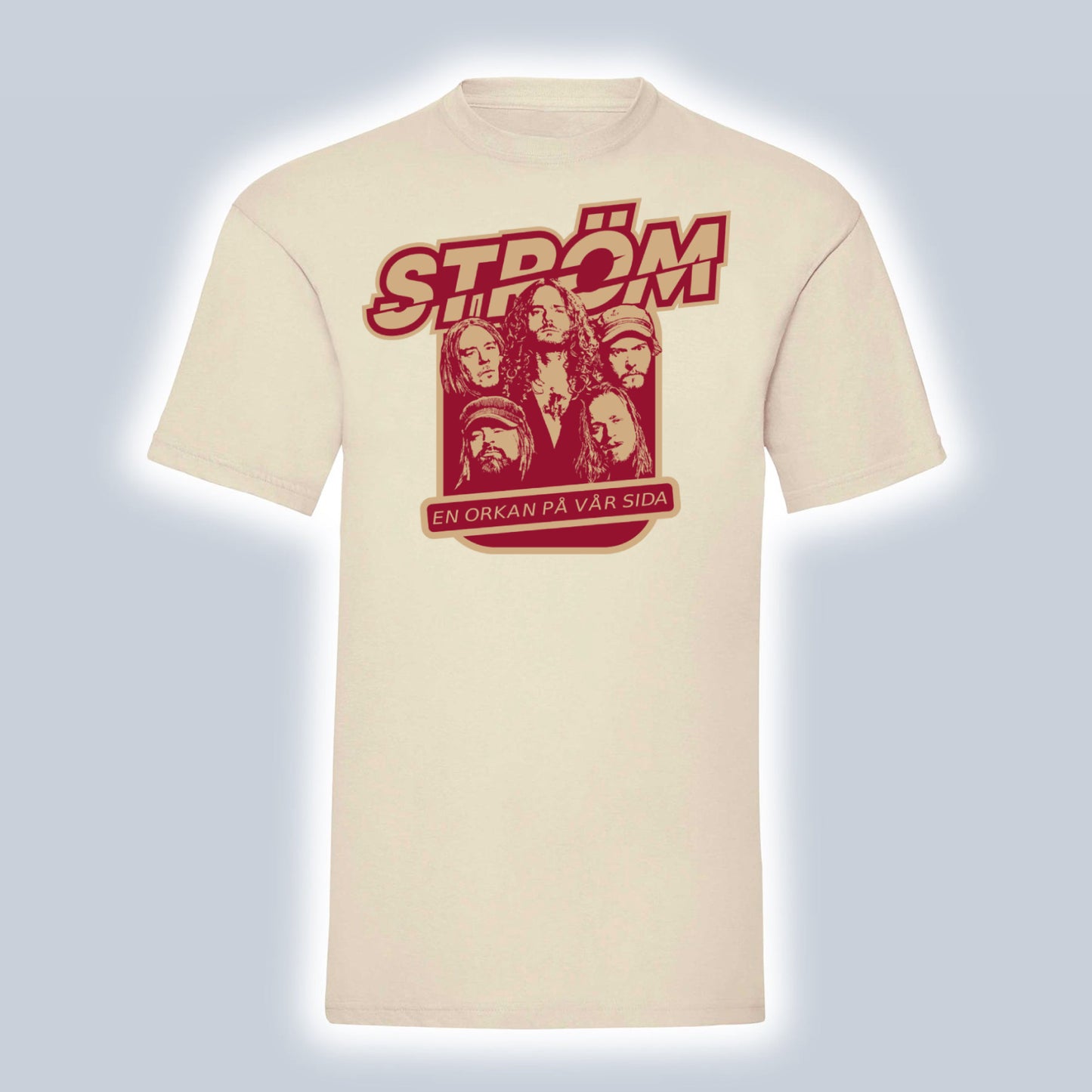 Cream Tee w/ emblem print